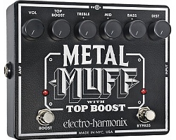 ELECTRO-HARMONIX METAL MUFF w/Top Boost Гитарная педаль
